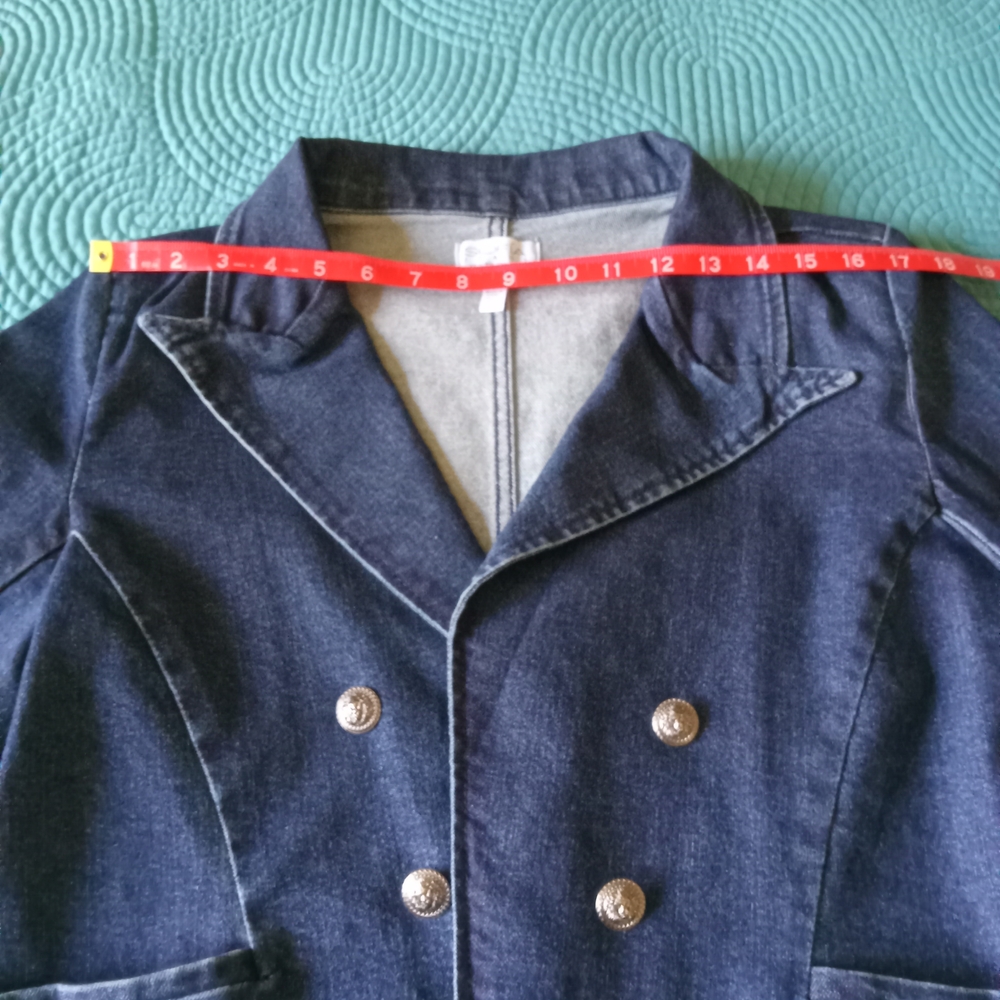 Sofia by Sofia Vergara Dark Blue Jean Jacket - Picture 6 of 11